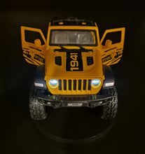 Load image into Gallery viewer, Explorafind 2020 Jeep Wrangler Rubicon Yellow 1:20 Die Cast Car