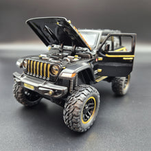 Load image into Gallery viewer, Explorafind 2020 Jeep Wrangler Rubicon Black 1:20 Die Cast Car