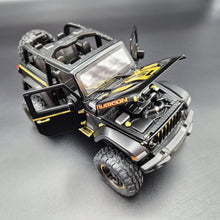 Load image into Gallery viewer, Explorafind 2020 Jeep Wrangler Rubicon Black 1:20 Die Cast Car