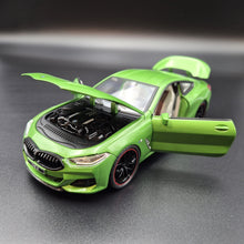 Load image into Gallery viewer, Explorafind 2023 BMW M8 840 Series Coupe Green 1:24 Die Cast Car