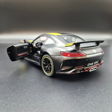 Load image into Gallery viewer, Explorafind 2021 Mercedes-Benz AMG GTR Matte Black 1:24 Die Cast Car