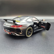 Load image into Gallery viewer, Explorafind 2021 Mercedes-Benz AMG GTR Matte Black 1:24 Die Cast Car