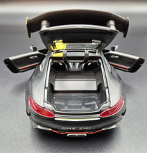 Load image into Gallery viewer, Explorafind 2021 Mercedes-Benz AMG GTR Matte Black 1:24 Die Cast Car