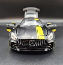 Load image into Gallery viewer, Explorafind 2021 Mercedes-Benz AMG GTR Matte Black 1:24 Die Cast Car