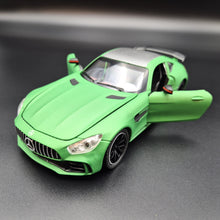 Load image into Gallery viewer, Explorafind 2021 Mercedes-Benz AMG GTR Bright Green 1:24 Die Cast Car