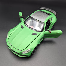 Load image into Gallery viewer, Explorafind 2021 Mercedes-Benz AMG GTR Bright Green 1:24 Die Cast Car