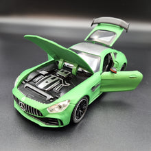 Load image into Gallery viewer, Explorafind 2021 Mercedes-Benz AMG GTR Bright Green 1:24 Die Cast Car