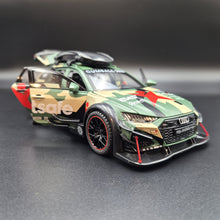 Load image into Gallery viewer, Explorafind 2021 Audi RS6 Wagon Green Camouflage 1:24 Die Cast Car