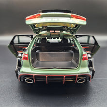 Load image into Gallery viewer, Explorafind 2021 Audi RS6 Wagon Green Camouflage 1:24 Die Cast Car