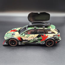 Load image into Gallery viewer, Explorafind 2021 Audi RS6 Wagon Green Camouflage 1:24 Die Cast Car