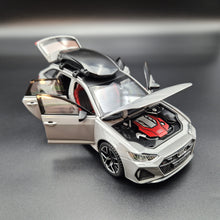 Load image into Gallery viewer, Explorafind 2022 Audi RS6 Avant Grey 1:24 Die Cast Car