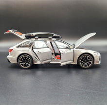 Load image into Gallery viewer, Explorafind 2022 Audi RS6 Avant Grey 1:24 Die Cast Car
