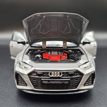 Load image into Gallery viewer, Explorafind 2022 Audi RS6 Avant Grey 1:24 Die Cast Car