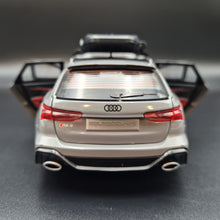 Load image into Gallery viewer, Explorafind 2022 Audi RS6 Avant Grey 1:24 Die Cast Car