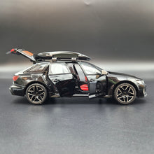 Load image into Gallery viewer, Explorafind 2022 Audi RS6 Avant Black 1:24 Die Cast Car