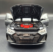 Load image into Gallery viewer, Explorafind 2022 Audi RS6 Avant Black 1:24 Die Cast Car