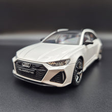 Load image into Gallery viewer, Explorafind 2022 Audi RS6 Avant White 1:24 Die Cast Car