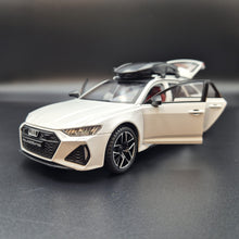 Load image into Gallery viewer, Explorafind 2022 Audi RS6 Avant White 1:24 Die Cast Car