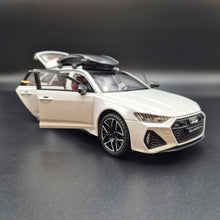 Load image into Gallery viewer, Explorafind 2022 Audi RS6 Avant White 1:24 Die Cast Car