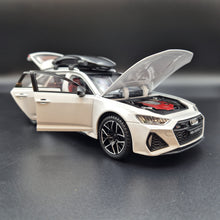 Load image into Gallery viewer, Explorafind 2022 Audi RS6 Avant White 1:24 Die Cast Car