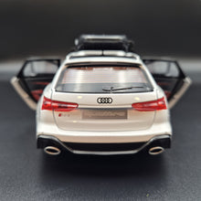Load image into Gallery viewer, Explorafind 2022 Audi RS6 Avant White 1:24 Die Cast Car