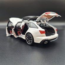 Load image into Gallery viewer, Explorafind 2022 Audi RS6 Avant White 1:24 Die Cast Car