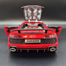 Load image into Gallery viewer, Explorafind 2020 Audi R8 V10 Red 1:24 Die Cast Car