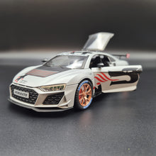 Load image into Gallery viewer, Explorafind 2020 Audi R8 V10 Matte Light Grey 1:24 Die Cast Car