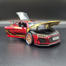 Load image into Gallery viewer, Explorafind 2020 Audi R8 V10 Red/Gold 1:24 Die Cast Car