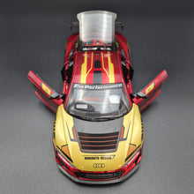 Load image into Gallery viewer, Explorafind 2020 Audi R8 V10 Red/Gold 1:24 Die Cast Car