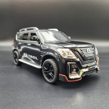 Load image into Gallery viewer, Explorafind 2023 Nissan Patrol Black 1:24 Die Cast Car