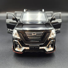 Load image into Gallery viewer, Explorafind 2023 Nissan Patrol Black 1:24 Die Cast Car