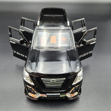 Load image into Gallery viewer, Explorafind 2023 Nissan Patrol Black 1:24 Die Cast Car