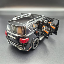 Load image into Gallery viewer, Explorafind 2023 Nissan Patrol Black 1:24 Die Cast Car