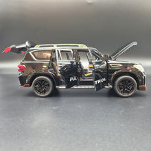 Load image into Gallery viewer, Explorafind 2023 Nissan Patrol Black 1:24 Die Cast Car