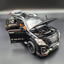 Load image into Gallery viewer, Explorafind 2023 Nissan Patrol Black 1:24 Die Cast Car