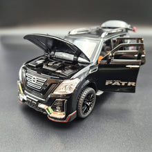 Load image into Gallery viewer, Explorafind 2023 Nissan Patrol Black 1:24 Die Cast Car