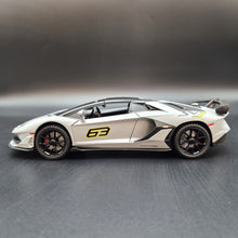 Load image into Gallery viewer, Explorafind 2023 Lamborghini Aventador SVJ 63 Satin Grey 1:24 Die Cast Car