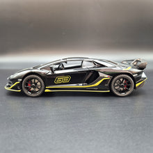Load image into Gallery viewer, Explorafind 2023 Lamborghini Aventador SVJ 63 Black 1:24 Die Cast Car