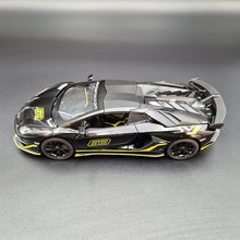 Load image into Gallery viewer, Explorafind 2023 Lamborghini Aventador SVJ 63 Black 1:24 Die Cast Car