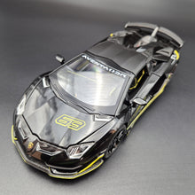 Load image into Gallery viewer, Explorafind 2023 Lamborghini Aventador SVJ 63 Black 1:24 Die Cast Car
