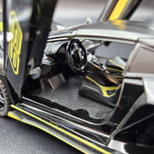 Load image into Gallery viewer, Explorafind 2023 Lamborghini Aventador SVJ 63 Black 1:24 Die Cast Car