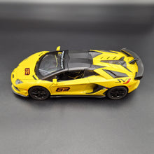 Load image into Gallery viewer, Explorafind 2023 Lamborghini Aventador SVJ 63 Yellow 1:24 Die Cast Car