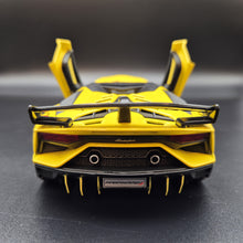 Load image into Gallery viewer, Explorafind 2023 Lamborghini Aventador SVJ 63 Yellow 1:24 Die Cast Car