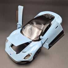 Load image into Gallery viewer, Explorafind 2023 Maserati MC20 Sky Blue 1:24 Die Cast Car