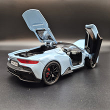 Load image into Gallery viewer, Explorafind 2023 Maserati MC20 Sky Blue 1:24 Die Cast Car