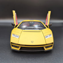 Load image into Gallery viewer, Explorafind 2023 Lamborghini Countach LPI 800-4 Matte Yellow 1:24 Die Cast Car