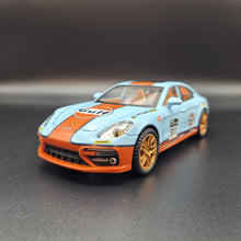 Load image into Gallery viewer, Explorafind 2019 Porsche Panamera S Gulf Blue 1:24 Die Cast Car