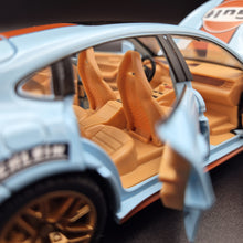 Load image into Gallery viewer, Explorafind 2019 Porsche Panamera S Gulf Blue 1:24 Die Cast Car