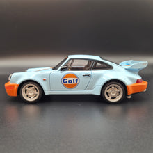 Load image into Gallery viewer, Explorafind 1994 Porsche 964 Turbo Carrera RS Gulf Blue 1:24 Die Cast Car
